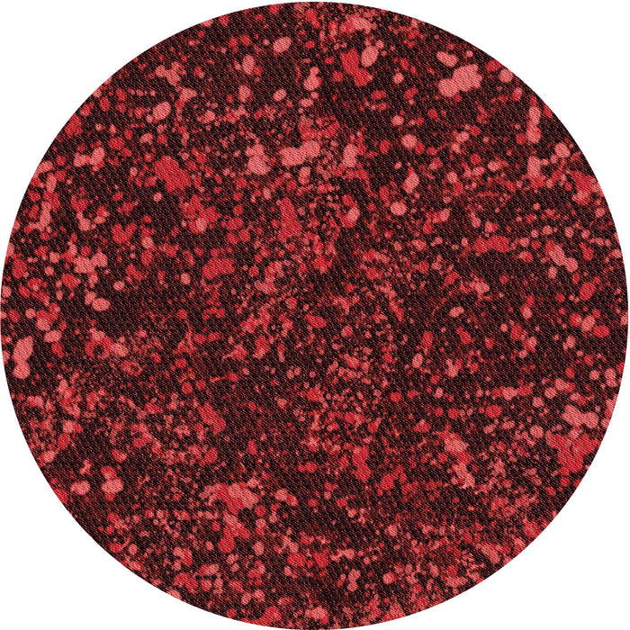 Square Patterned Dark Red Rug, pat3012rd