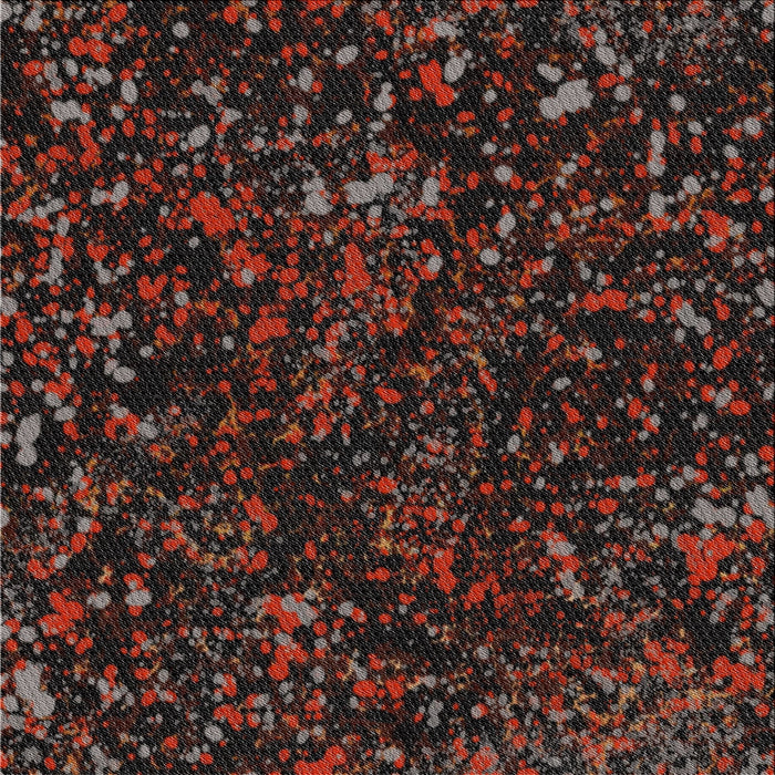 Square Patterned Black Brown Novelty Rug, pat3012