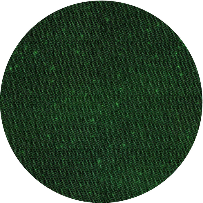 Square Machine Washable Transitional Deep Emerald Green Rug in a Living Room, wshpat3013grn
