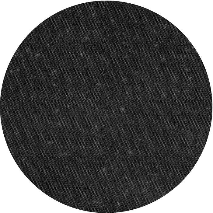 Square Patterned Black Rug, pat3013gry