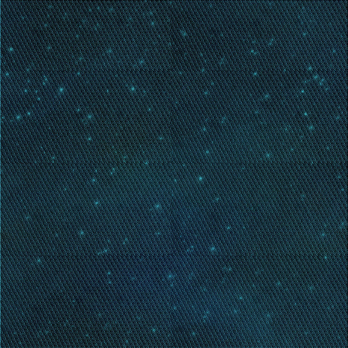 Round Patterned Deep Teal Green Rug, pat3013lblu