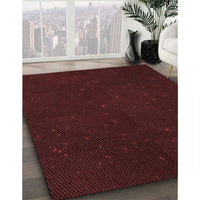 Patterned Black Brown Rug, pat3013rd