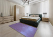 Patterned Purple Rug in a Bedroom, pat3014blu