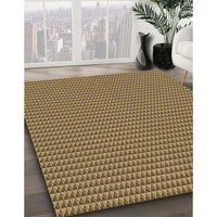 Patterned Red Brown Rug, pat3015brn