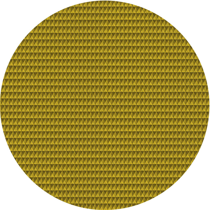 Square Machine Washable Transitional Yellow Rug in a Living Room, wshpat3015yw