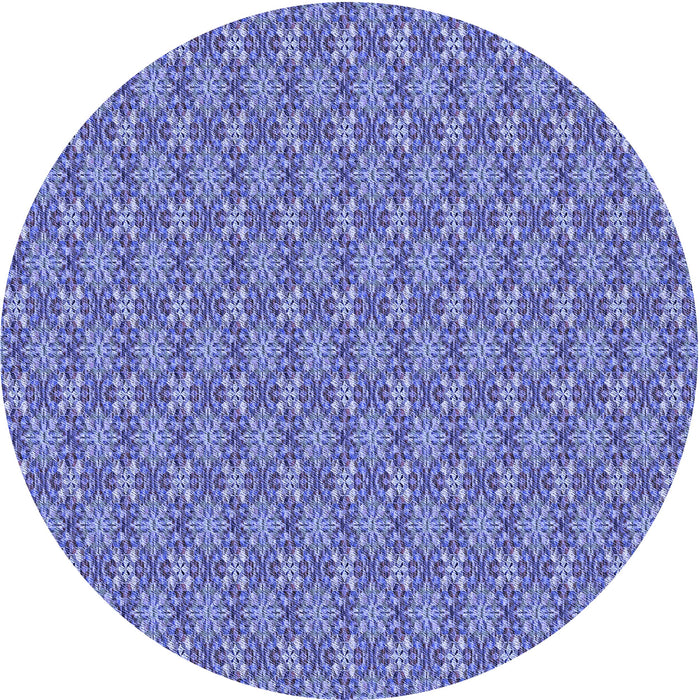 Square Patterned Denim Blue Rug, pat3016blu
