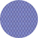 Square Patterned Denim Blue Rug, pat3016blu