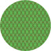 Square Patterned Green Rug, pat3016grn