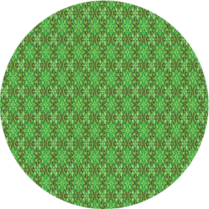 Square Machine Washable Transitional Green Rug in a Living Room, wshpat3016grn