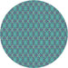 Square Machine Washable Transitional Turquoise Green Rug in a Living Room, wshpat3016lblu