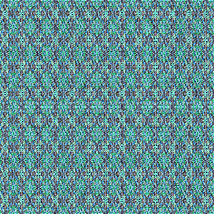 Round Patterned Turquoise Green Rug, pat3016lblu