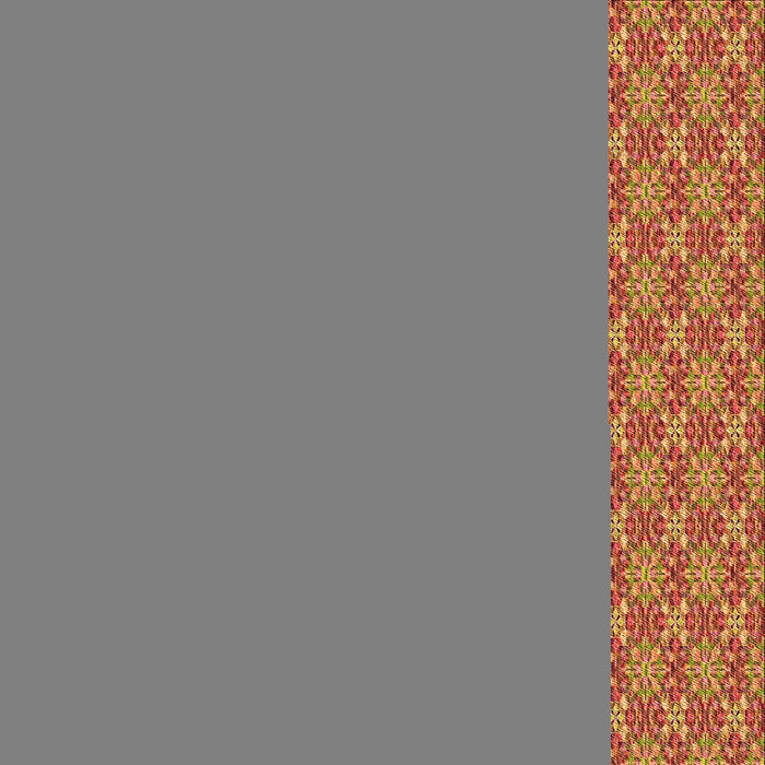 Round Patterned Red Rug, pat3016org