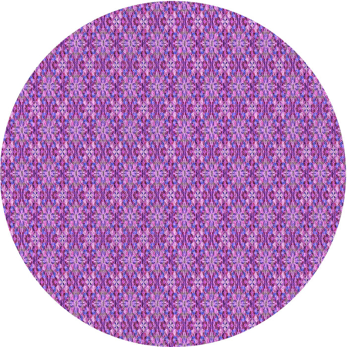 Square Patterned Purple Rug, pat3016pur