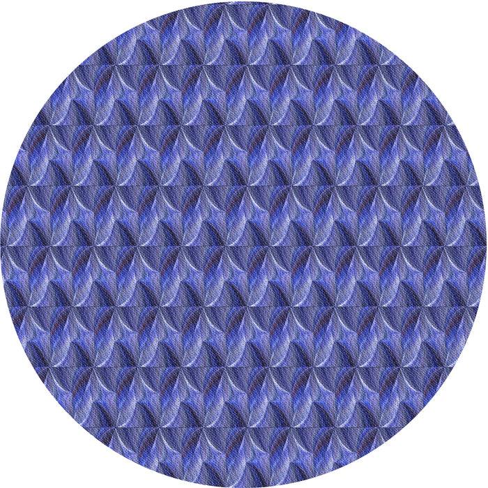 Square Patterned Light Slate Blue Rug, pat3017blu