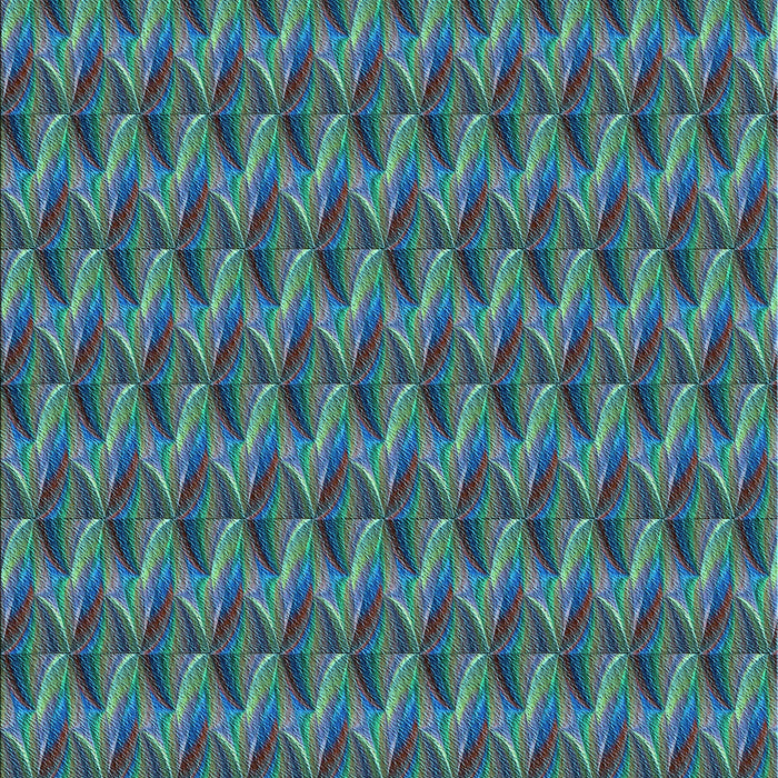 Machine Washable Transitional Blue Rug, wshpat3017lblu