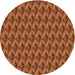 Square Patterned Red Rug, pat3017org