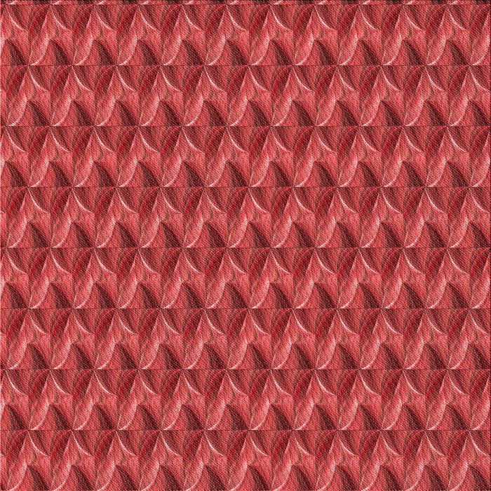 Round Patterned Red Rug, pat3017rd