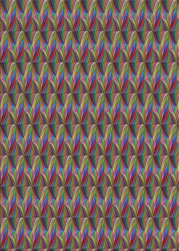 Patterned Khaki Green Novelty Rug, pat3017