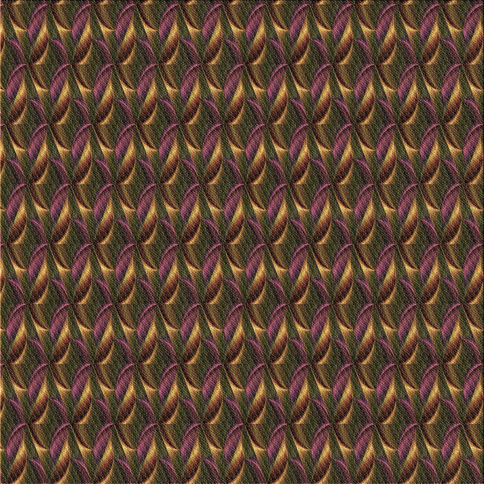 Round Patterned Saddle Brown Rug, pat3018brn