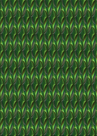 Machine Washable Transitional Dark Lime Green Rug, wshpat3018grn