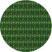 Square Patterned Dark Lime Green Rug, pat3018grn