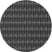 Square Patterned Charcoal Black Rug, pat3018gry