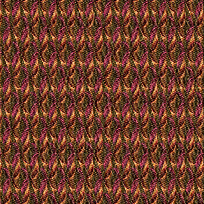 Round Patterned Mahogany Brown Rug, pat3018org