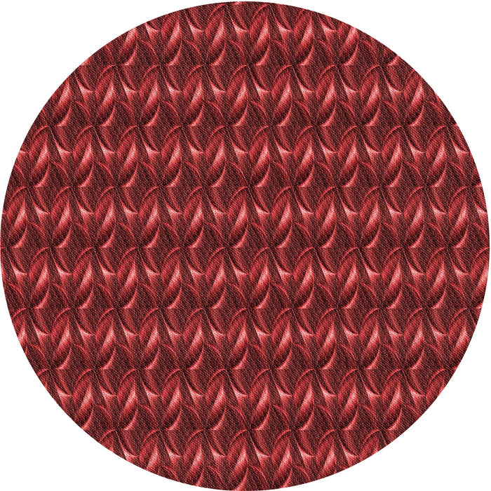 Square Patterned Cranberry Red Rug, pat3018rd