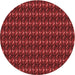 Square Patterned Cranberry Red Rug, pat3018rd