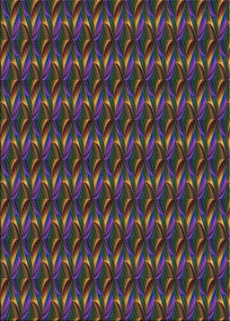 Patterned Dark Purple Novelty Rug, pat3018