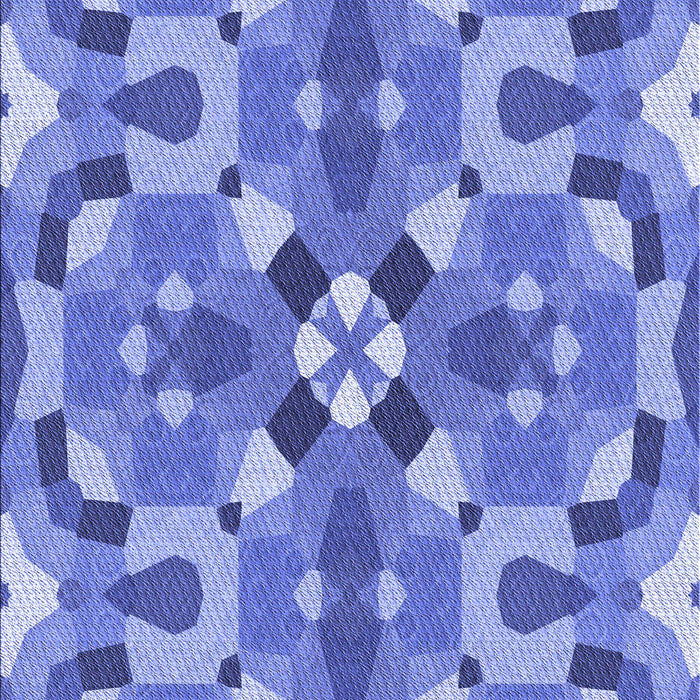 Patterned Denim Blue Rug, pat3019blu
