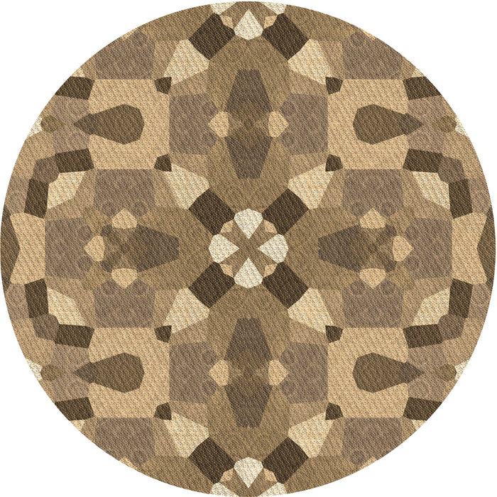 Square Patterned Red Brown Rug, pat3019brn