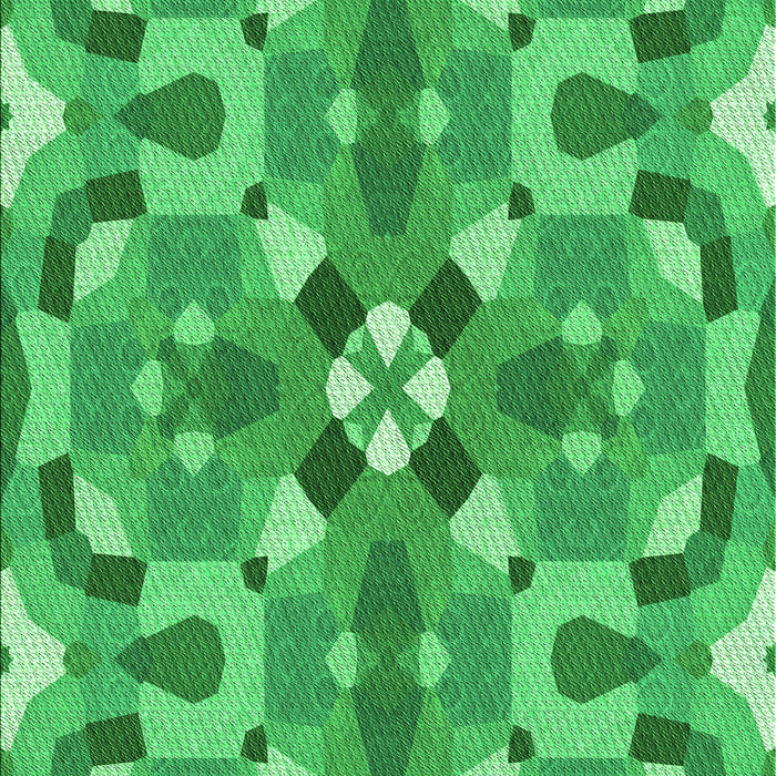 Machine Washable Transitional Neon Green Rug, wshpat3019grn