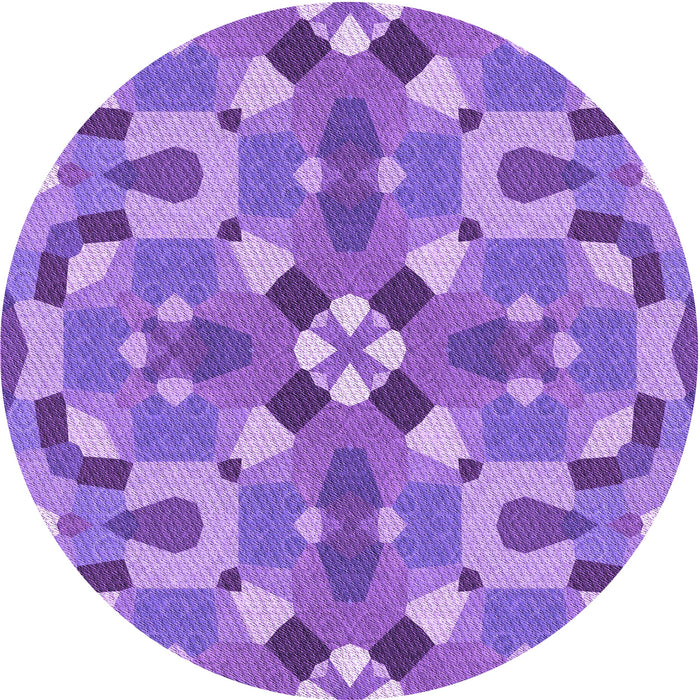 Square Patterned Purple Plum Purple Rug, pat3019pur
