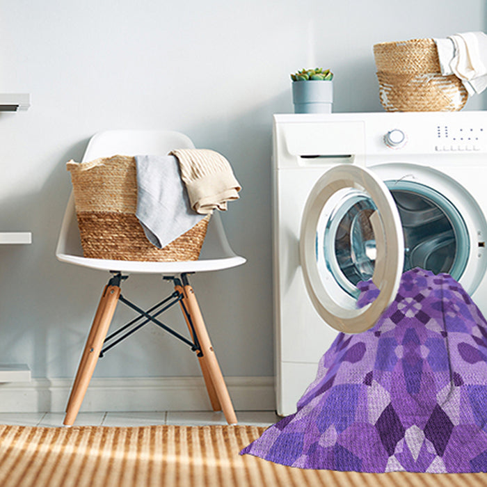 Machine Washable Transitional Purple Plum Purple Rug in a Washing Machine, wshpat3019pur