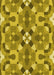 Patterned Dark Yellow Green Rug, pat3019yw