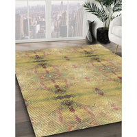 Patterned Copper Brown Rug, pat302brn