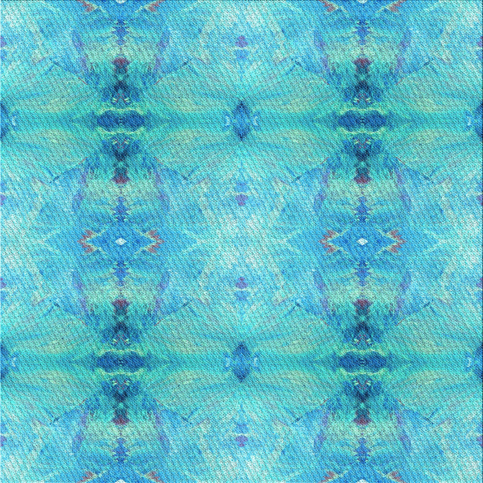 Round Machine Washable Transitional Dark Turquoise Green Rug, wshpat302lblu