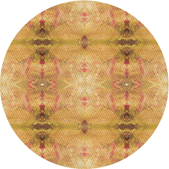 Square Machine Washable Transitional Orange Rug in a Living Room, wshpat302org