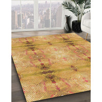 Patterned Orange Rug, pat302org