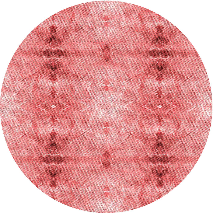 Square Patterned Light Coral Pink Rug, pat302rd