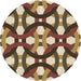 Square Machine Washable Transitional Red Brown Rug in a Living Room, wshpat3020brn