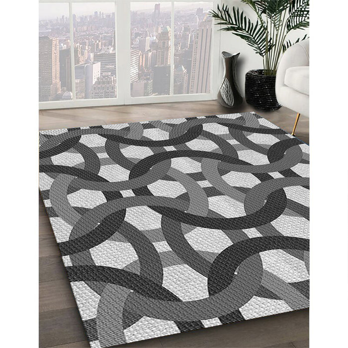 Machine Washable Transitional Cloud Gray Rug in a Family Room, wshpat3020gry