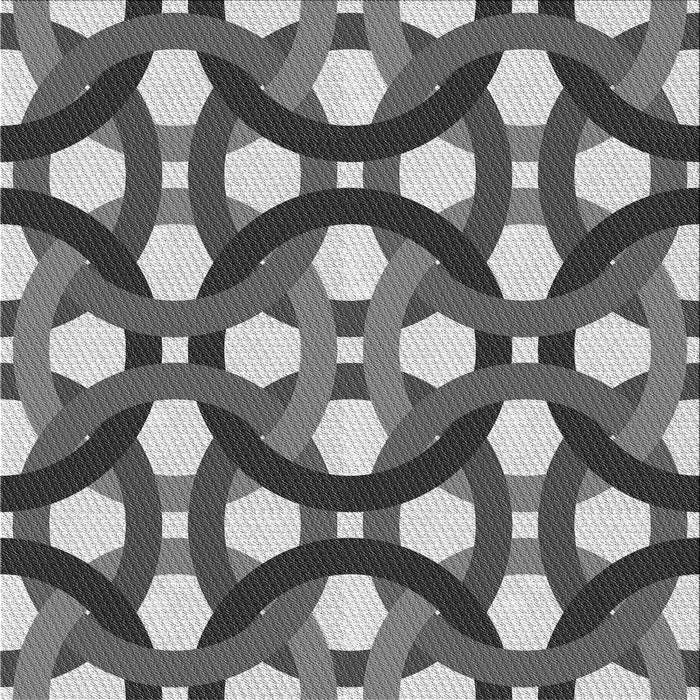 Round Patterned Cloud Gray Rug, pat3020gry