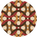 Square Patterned Brown Sand Brown Rug, pat3020org