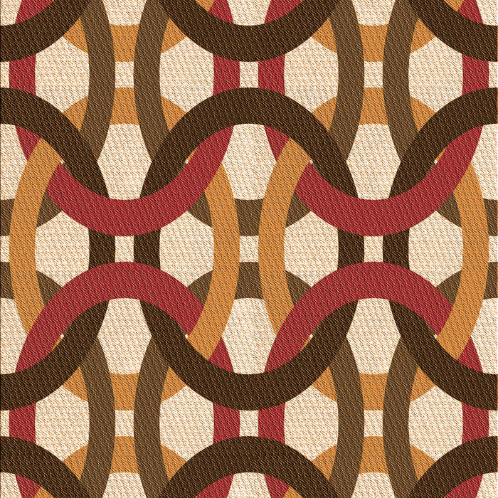 Patterned Brown Sand Brown Rug, pat3020org