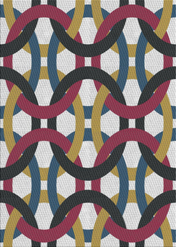 Machine Washable Transitional Purple Rug, wshpat3020