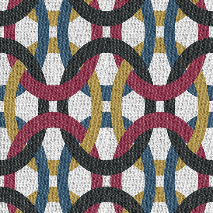 Machine Washable Transitional Purple Rug, wshpat3020