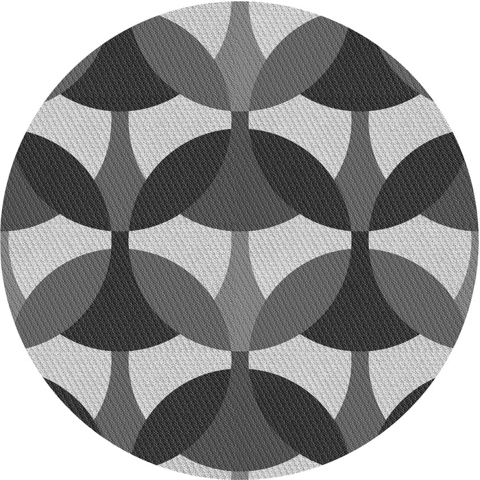 Square Machine Washable Transitional Black Rug in a Living Room, wshpat3021gry