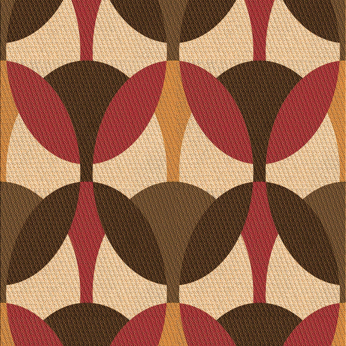 Patterned Brown Sand Brown Rug, pat3021org